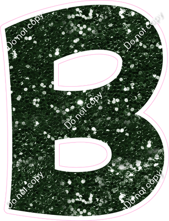 KG 12" Individuals - Hunter Green Sparkle B