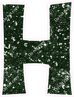 KG 12" Individuals - Hunter Green Sparkle H