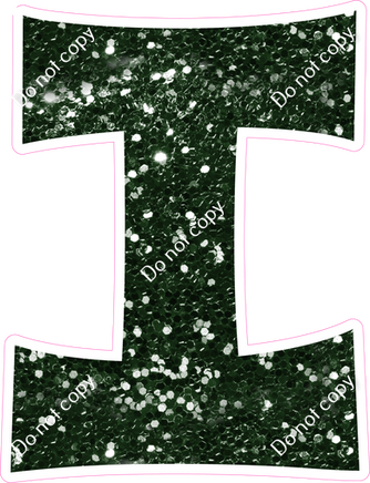 KG 12" Individuals - Hunter Green Sparkle I