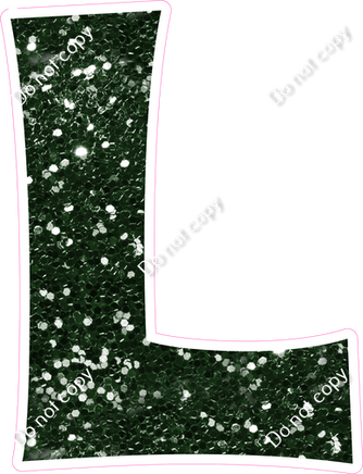 KG 12" Individuals - Hunter Green Sparkle L