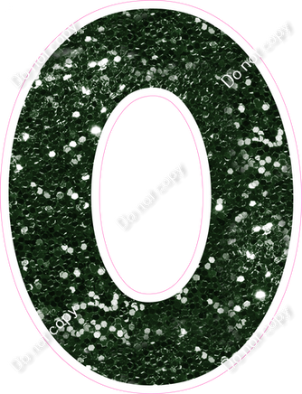 KG 12" Individuals - Hunter Green Sparkle O