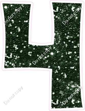 KG 12" Individuals - Hunter Green Sparkle 4