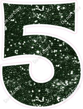 KG 12" Individuals - Hunter Green Sparkle 5