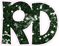 KG 12" Individuals - Hunter Green Sparkle RD