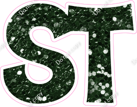 KG 12" Individuals - Hunter Green Sparkle ST