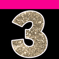 Sparkle - 12" KG 43 pc Number Sets
