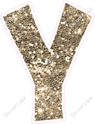 KG 12" Individuals - Khaki Sparkle Y