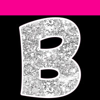Sparkle - 12" KG 83 pc Alphabet Sets Sparkle Light Silver