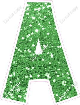 KG 12" Individuals - Lime Green Sparkle A