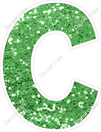 KG 12" Individuals - Lime Green Sparkle C