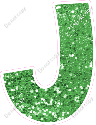 KG 12" Individuals - Lime Green Sparkle J