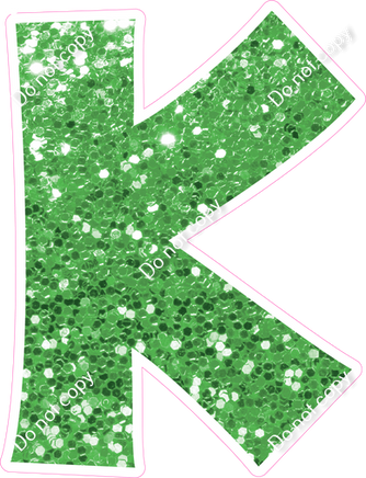 KG 12" Individuals - Lime Green Sparkle K