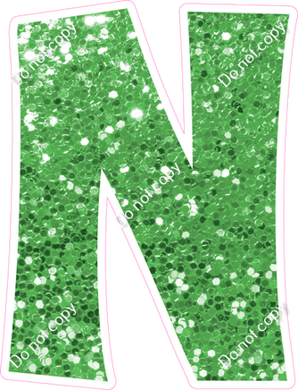 KG 12" Individuals - Lime Green Sparkle N