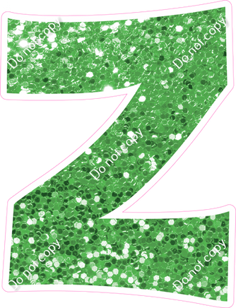 KG 12" Individuals - Lime Green Sparkle Z