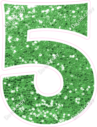 KG 12" Individuals - Lime Green Sparkle 5