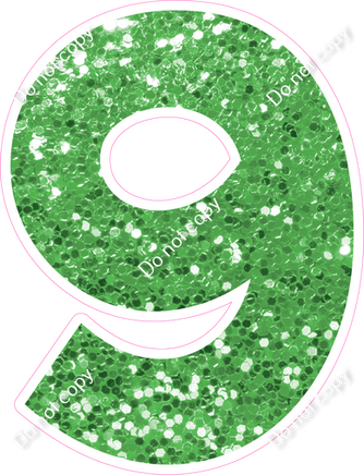 KG 12" Individuals - Lime Green Sparkle 9