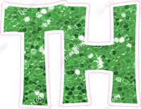 KG 12" Individuals - Lime Green Sparkle TH