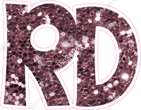 KG 12" Individuals - Mauve Sparkle RD