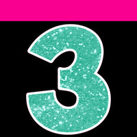 Sparkle - 12" KG 43 pc Number Sets