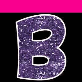Sparkle - 12" KG 83 pc Alphabet Sets Sparkle Purple