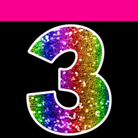 Sparkle - 12" KG 43 pc Number Sets
