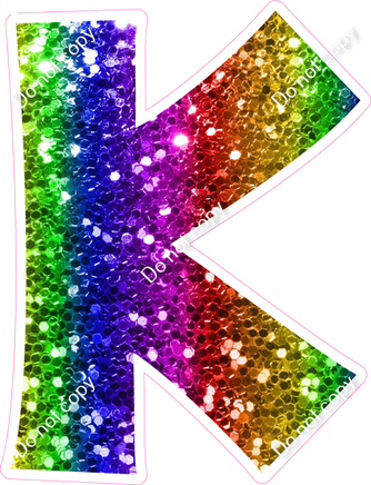 KG 12" Individuals - Rainbow Sparkle K