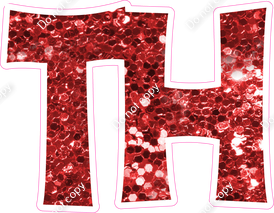 KG 12" Individuals - Red Sparkle TH