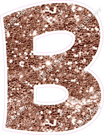 KG 12" Individuals - Rose Gold Sparkle B