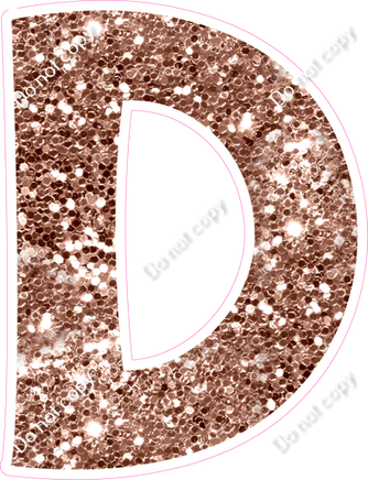 KG 12" Individuals - Rose Gold Sparkle D