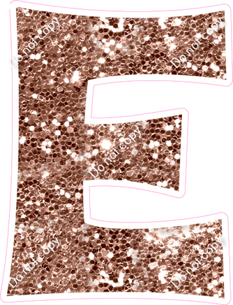 KG 12" Individuals - Rose Gold Sparkle E