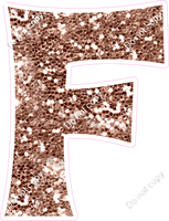 KG 12" Individuals - Rose Gold Sparkle F