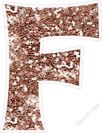 KG 12" Individuals - Rose Gold Sparkle F