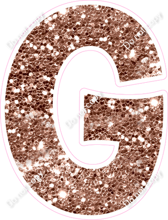 KG 12" Individuals - Rose Gold Sparkle G