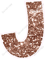 KG 12" Individuals - Rose Gold Sparkle J