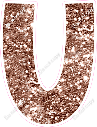 KG 12" Individuals - Rose Gold Sparkle U