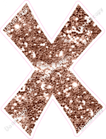 KG 12" Individuals - Rose Gold Sparkle X
