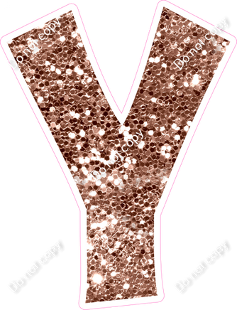 KG 12" Individuals - Rose Gold Sparkle Y