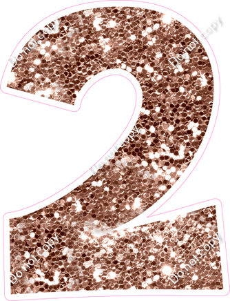 KG 12" Individuals - Rose Gold Sparkle 2