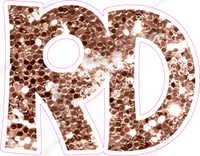 KG 12" Individuals - Rose Gold Sparkle RD