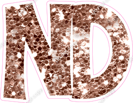 KG 12" Individuals - Rose Gold Sparkle ND