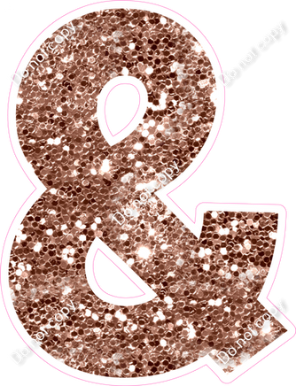 KG 12" Individuals - Rose Gold Sparkle &