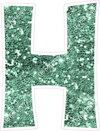 KG 12" Individuals - Sea Foam Sparkle H