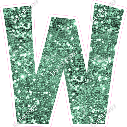 KG 12" Individuals - Sea Foam Sparkle W