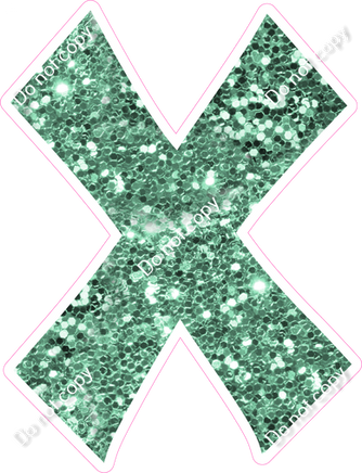 KG 12" Individuals - Sea Foam Sparkle X