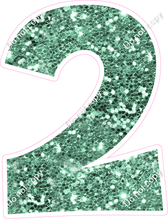 KG 12" Individuals - Sea Foam Sparkle 2