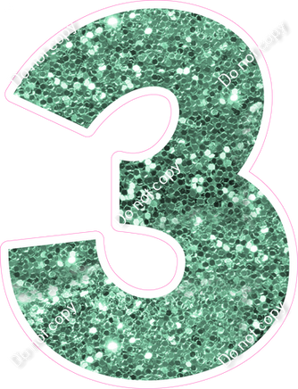 KG 12" Individuals - Sea Foam Sparkle 3