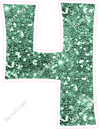 KG 12" Individuals - Sea Foam Sparkle 4