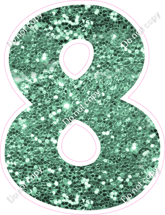 KG 12" Individuals - Sea Foam Sparkle 8