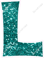 KG 12" Individuals - Teal Sparkle L