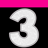 Sparkle - 12" KG 43 pc Number Sets